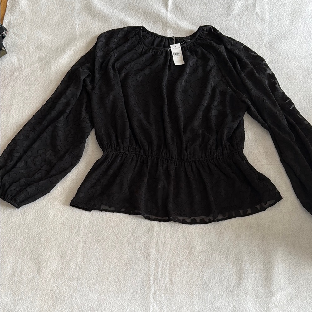 Ann Taylor Elegant Black Women's Top